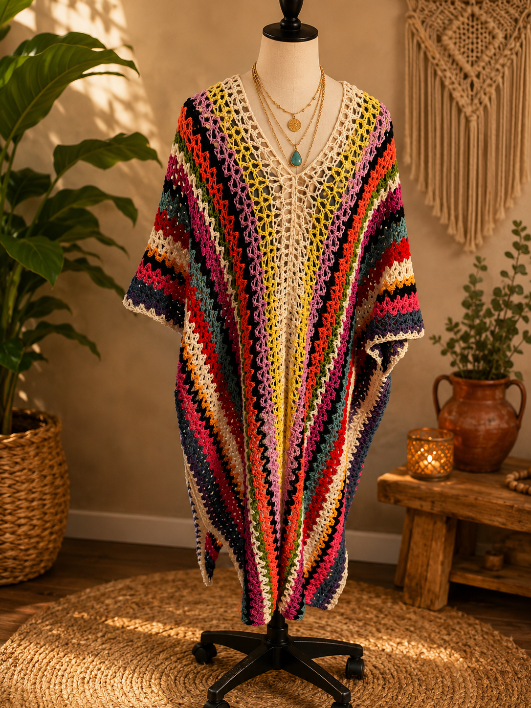 Color Me Knotty Crochet Tunic