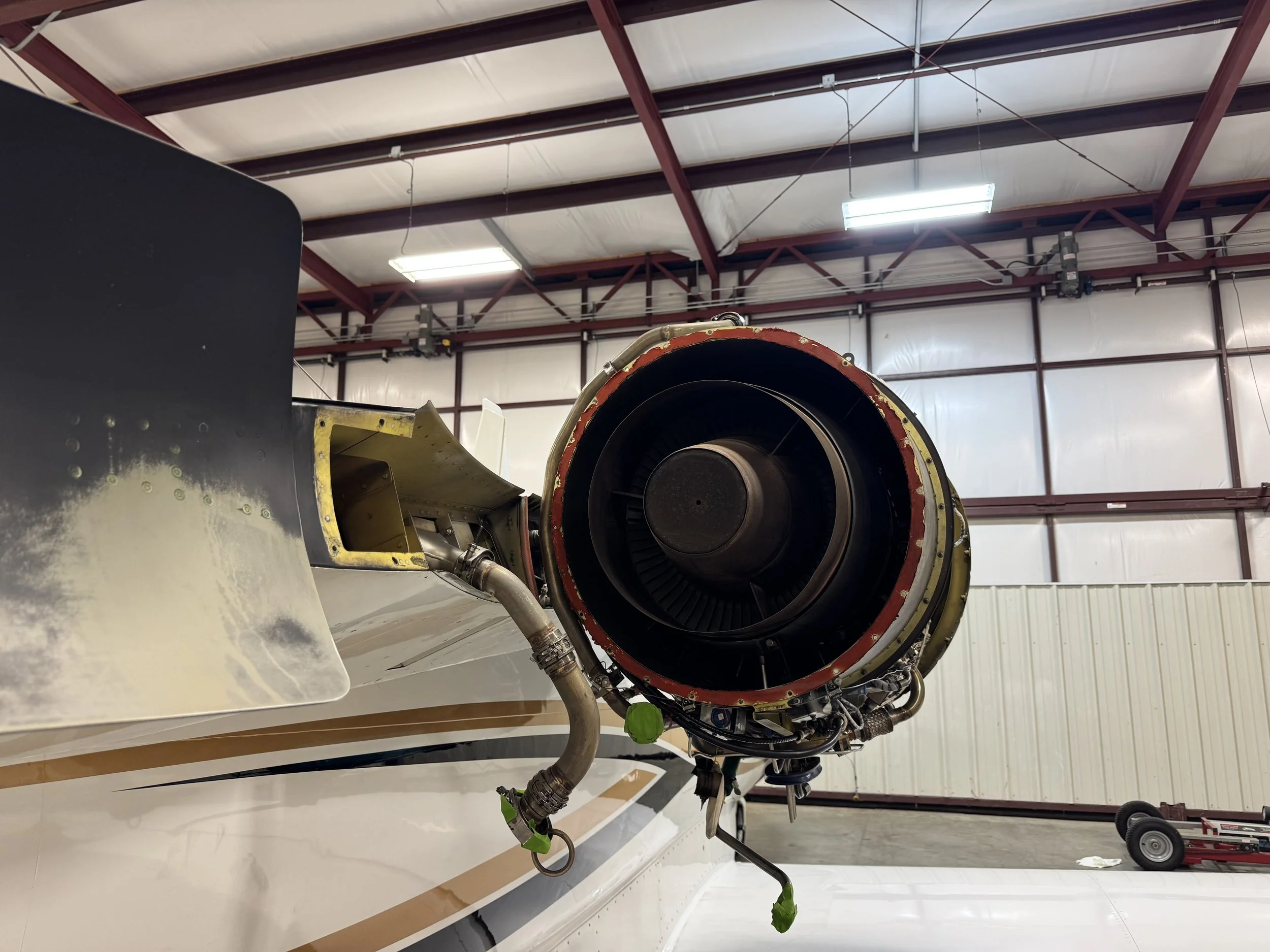 Citation 525 in for inspection and maintenance.