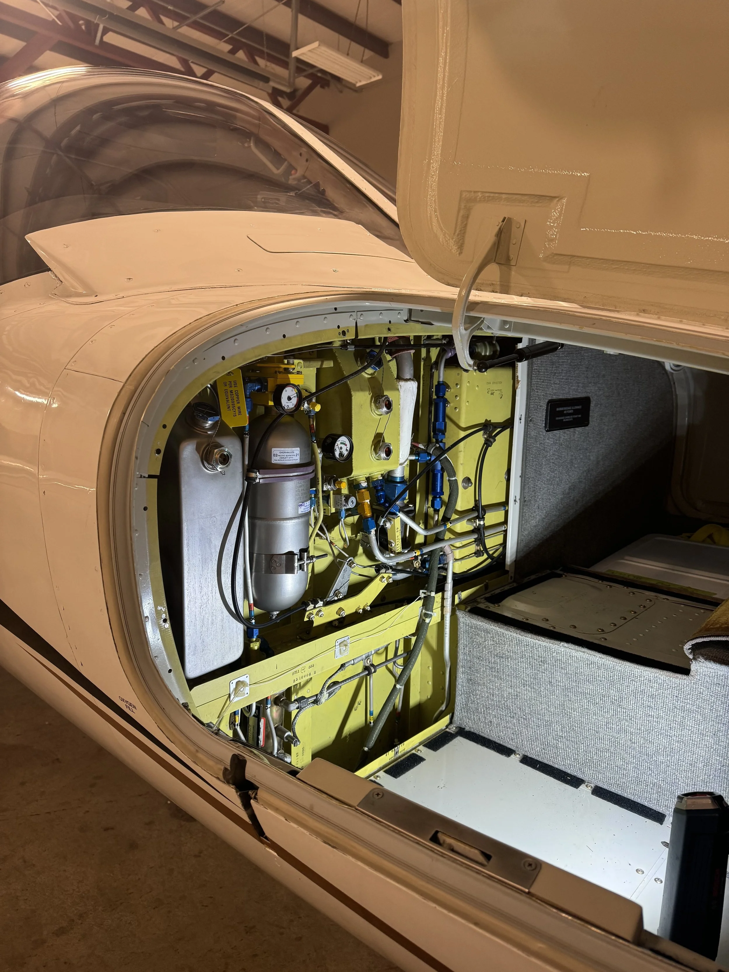 Citation 525 in for inspection and maintenance.