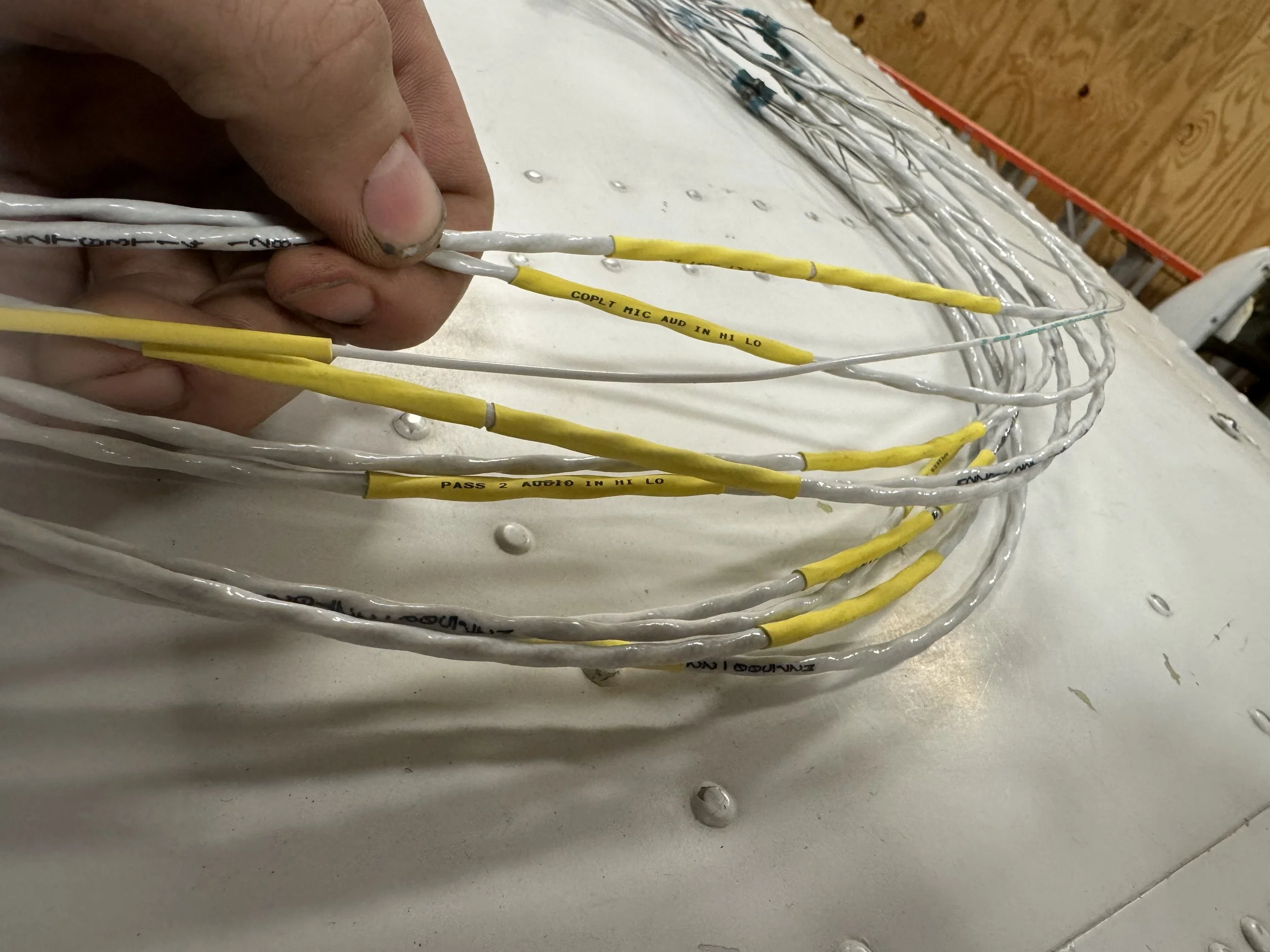 An example of professional wire marking.