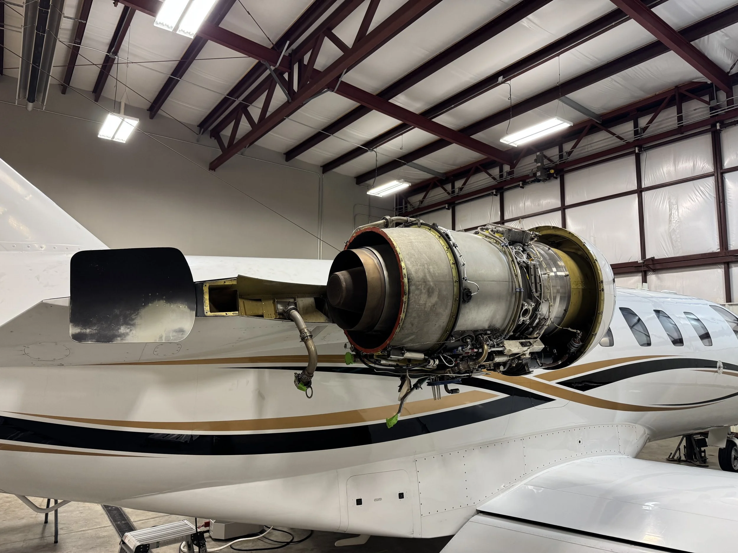 Citation 525 in for inspection and maintenance.