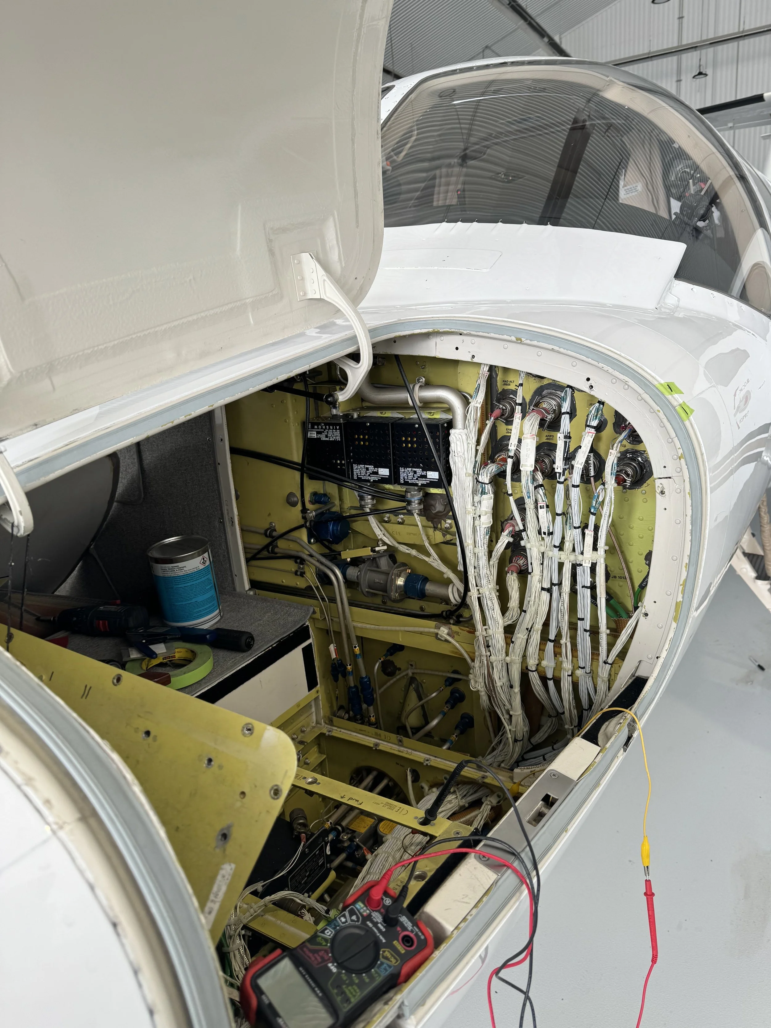 Citation 525 in for inspection and maintenance.