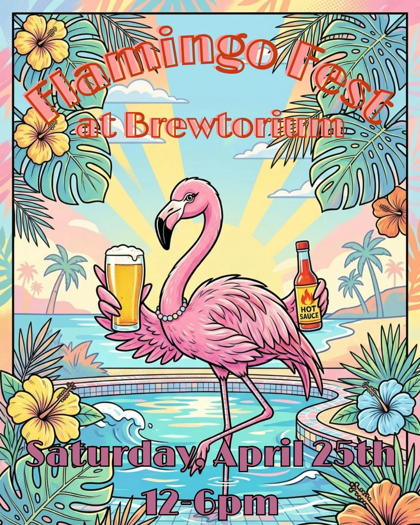 Undead will be at Flamingo Fest this Saturday to help make Brewtorium a little warmer. We will even have our spring time Lemon Starburst for sale for the first time this year! Come try a special Flamingo Bomb and a new release hot sauce on Saturday, 