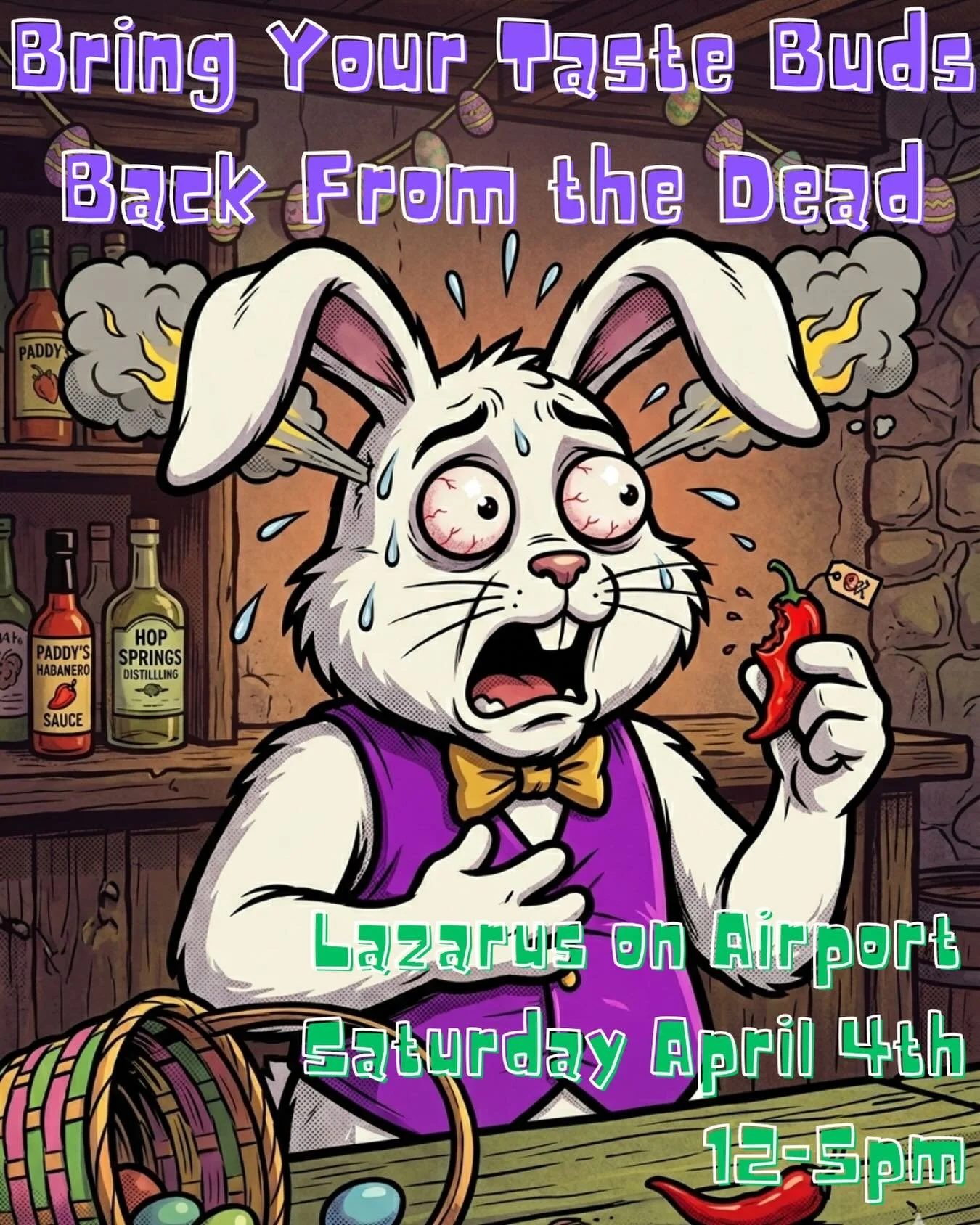 It&rsquo;s going to be a beautiful (we hope) weekend in the ATX. Might as well stop in to Lazarus on Airport for a pint and a little sampling of hot sauce. We&rsquo;ve even got Unholy Mol&eacute; on sale! Come see us Saturday from 12-5pm! #hotsauce