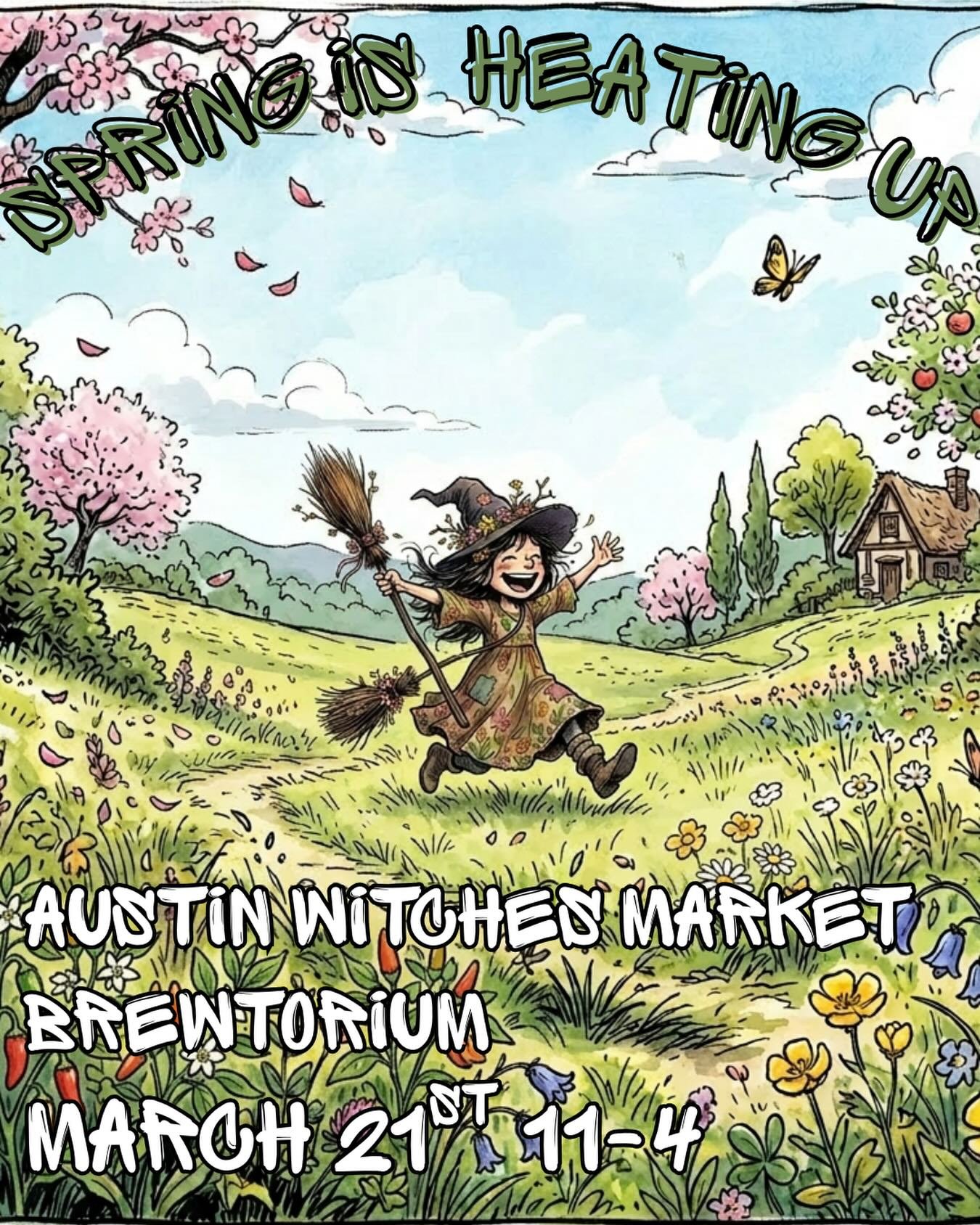 Spring has sprung! It&rsquo;s going to be a seasonal 90+ degrees on Saturday. So you might as well come grab a bottle of your favorite hot sauce and a cold one at the Brewtorium this Saturday from 11-4. We&rsquo;re setting up with @austinwitchesmarke