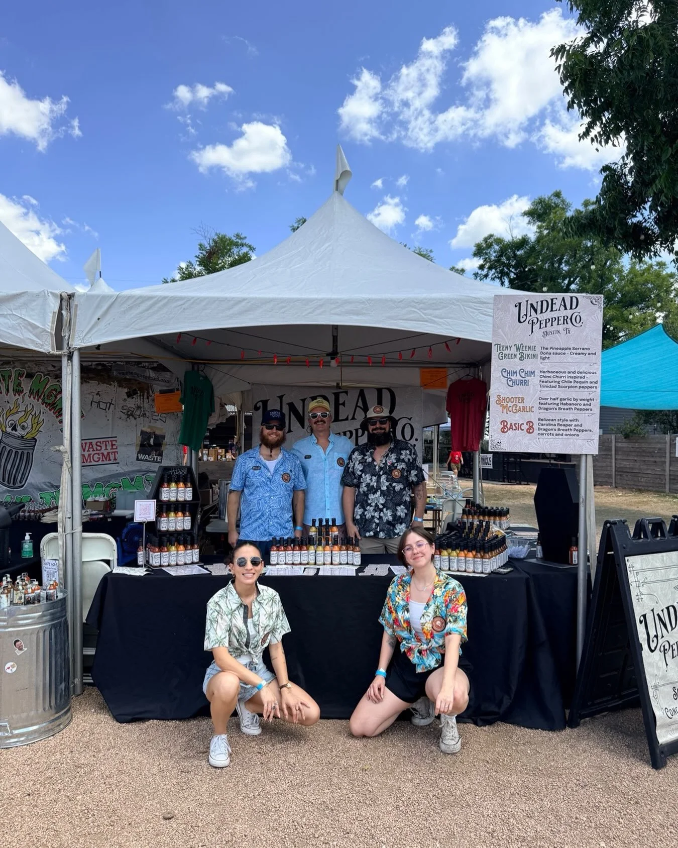 The Undead are officially exhausted from an absolutely fantastic day at the Austin Hot Sauce Festival yesterday. It was a scorcher, but we doled out tons of hot sauce to hundreds of eager patrons. This experience was really great and we couldn&rsquo;