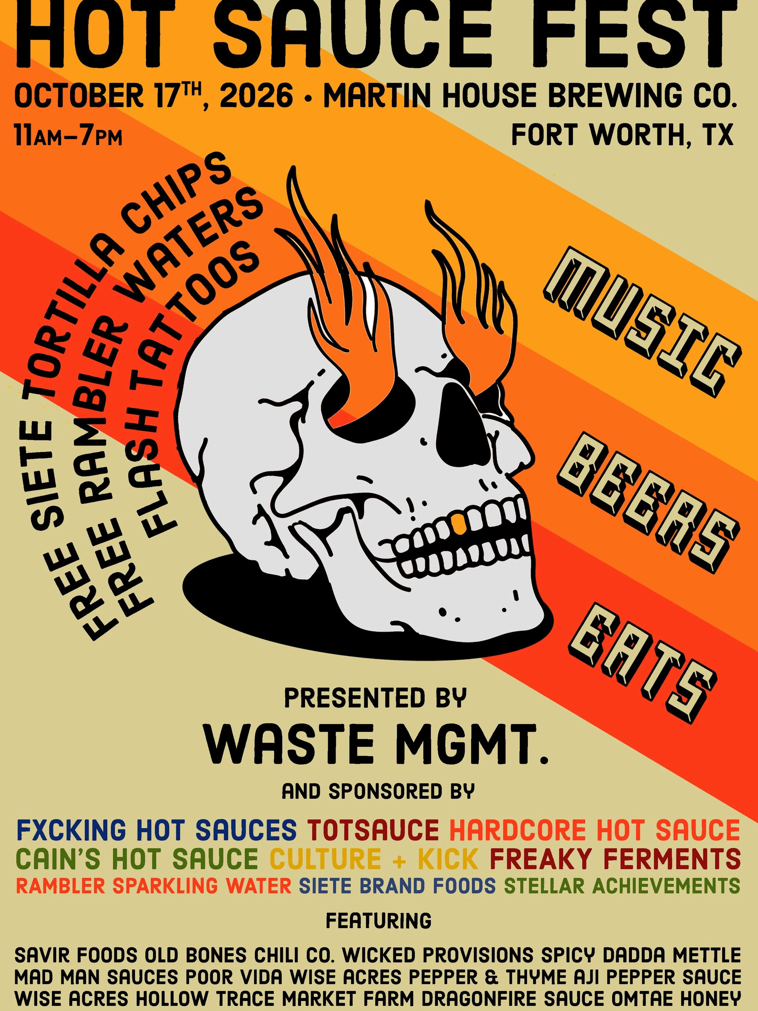 Undead Pepper Co will be raising the dead at the North Texas Hot Sauce Fest on Sat. Oct 17th! Come check us out and then try over 35 other vendors of spicy goodness! We are more than excited to join up with our pals at @wastemgmtsucks at this most ep