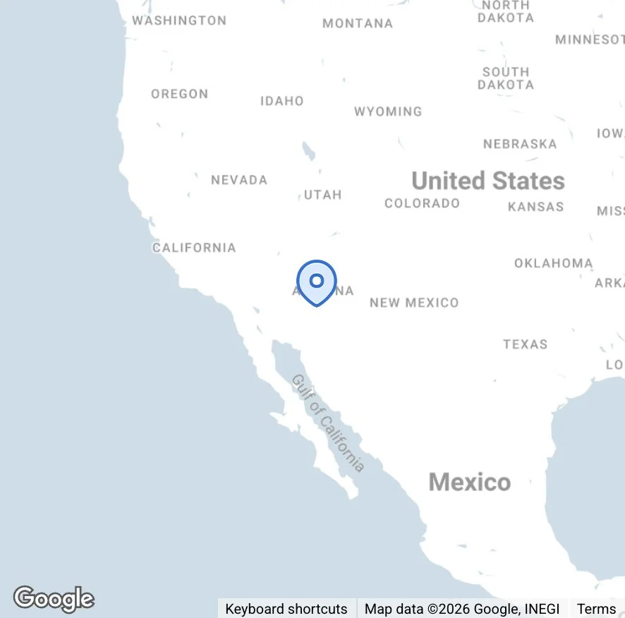 Map showing a location in southern California near the border with Mexico, in the Gulf of California area.
