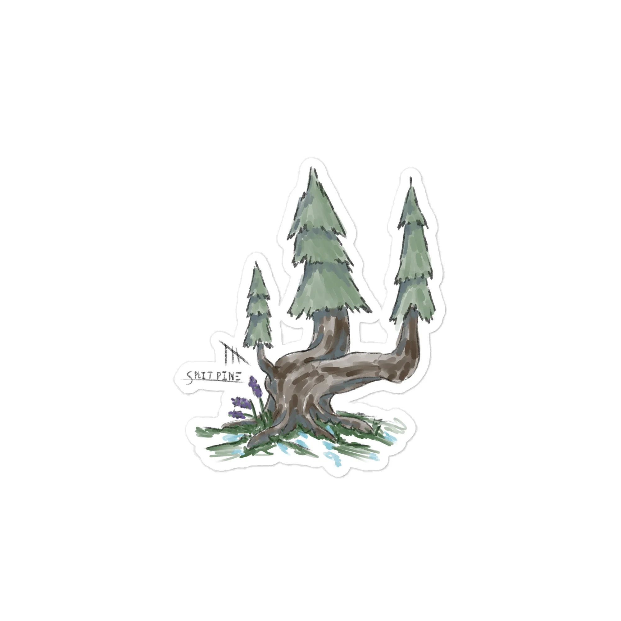 Split Pine Sticker