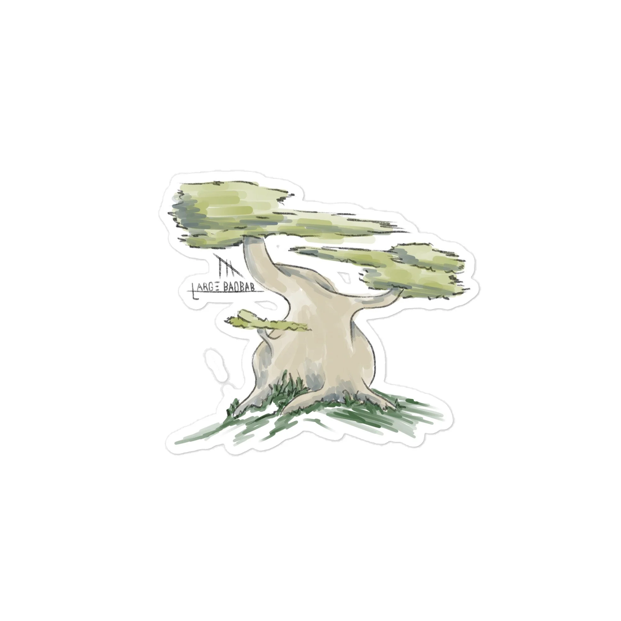 Large Baobab Sticker