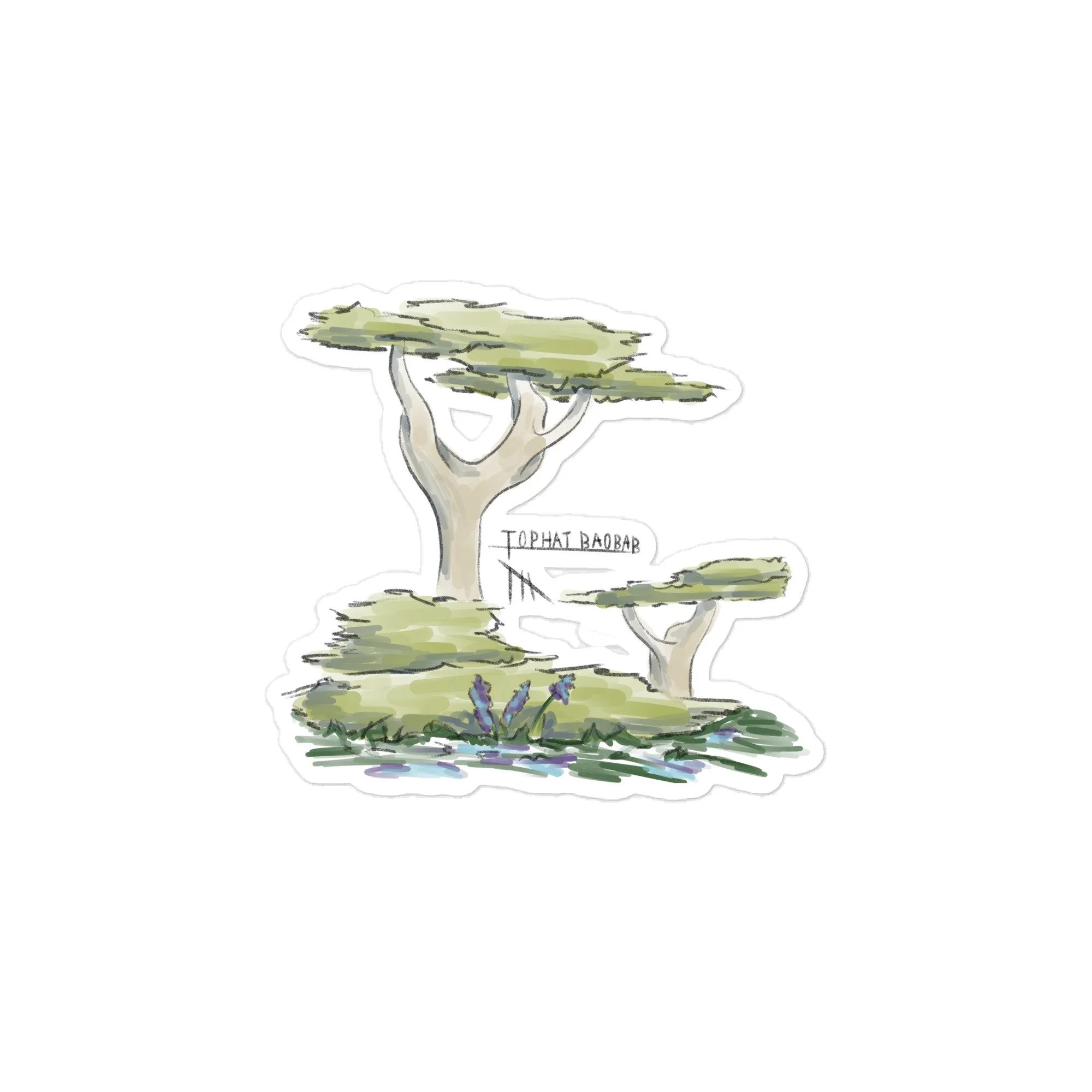 Tophat Baobab Sticker