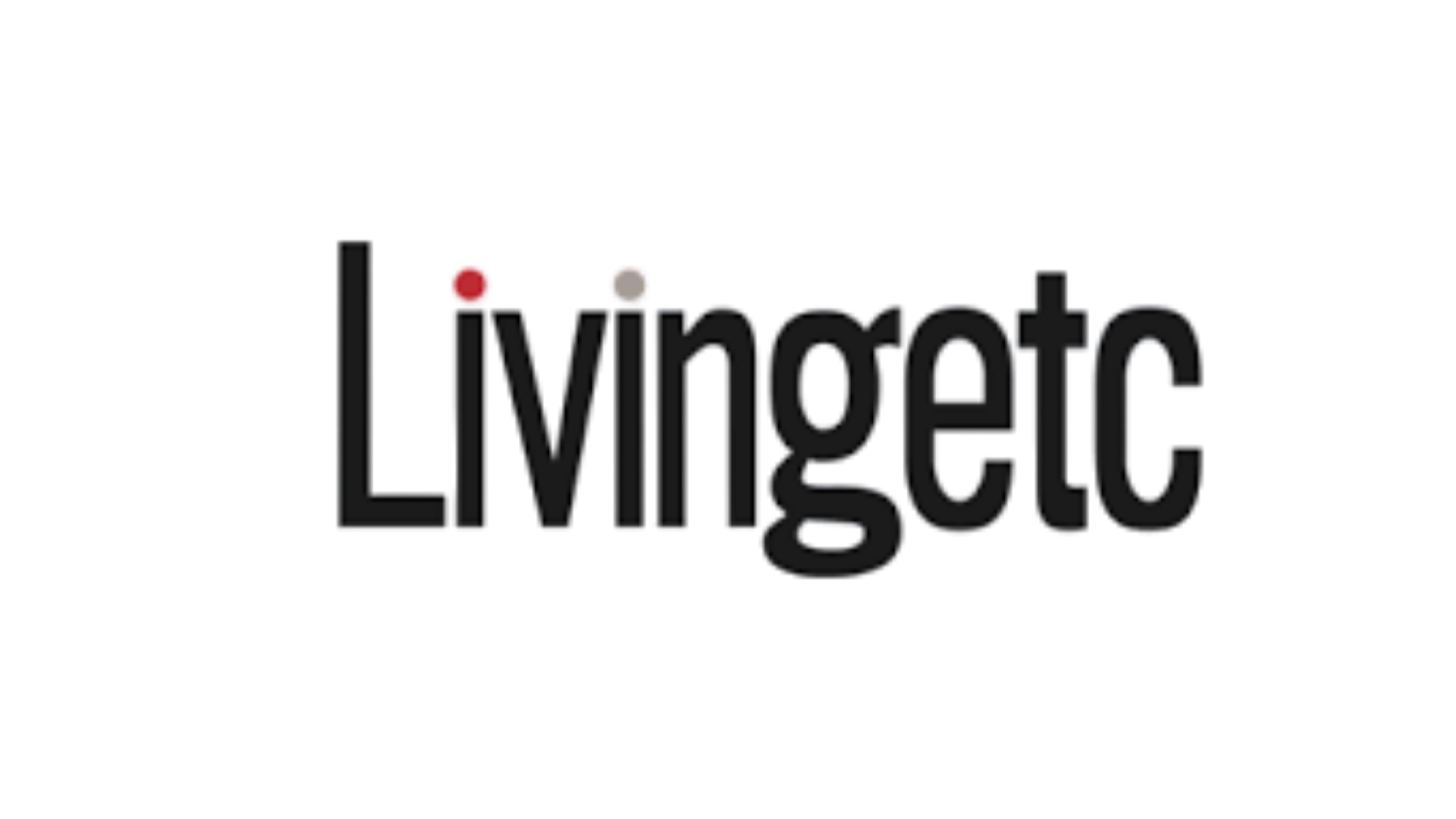Stylized black text spelling 'LivngTea' with a red dot on the ‘i’ and a gray dot above the ‘g’.