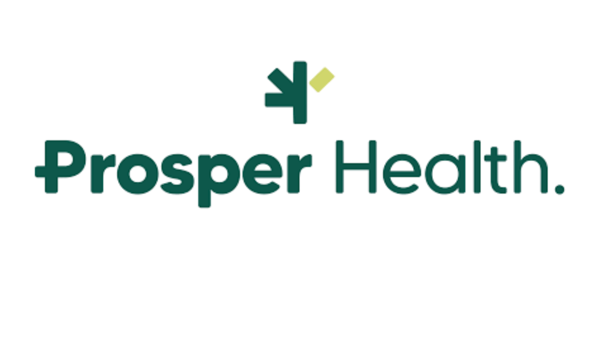 Prosper-Health company logo with a stylized medical cross above it.