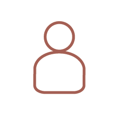 Icon of a person silhouette inside a circle