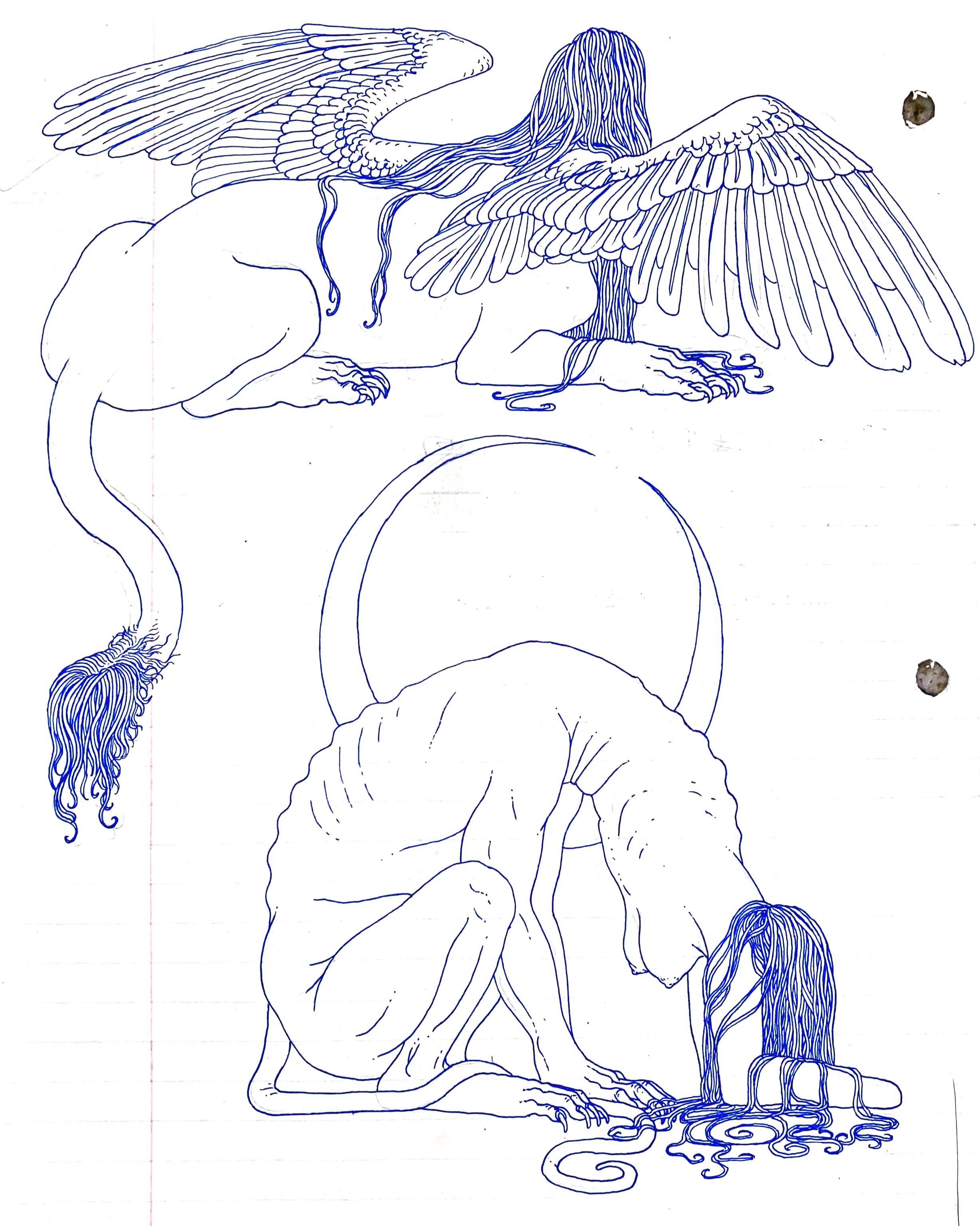 Blue Sphinxes