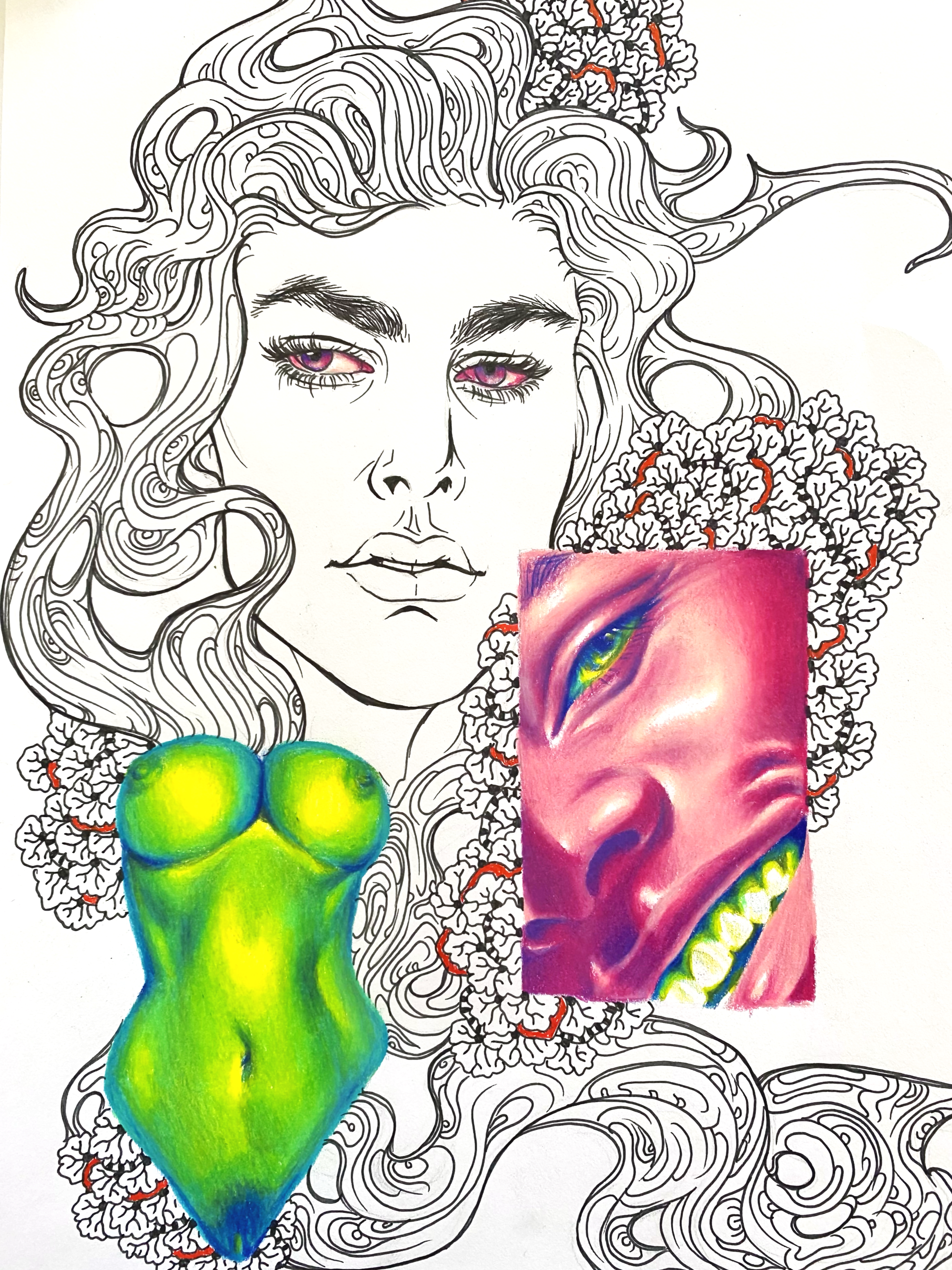 Pink & Green Demons