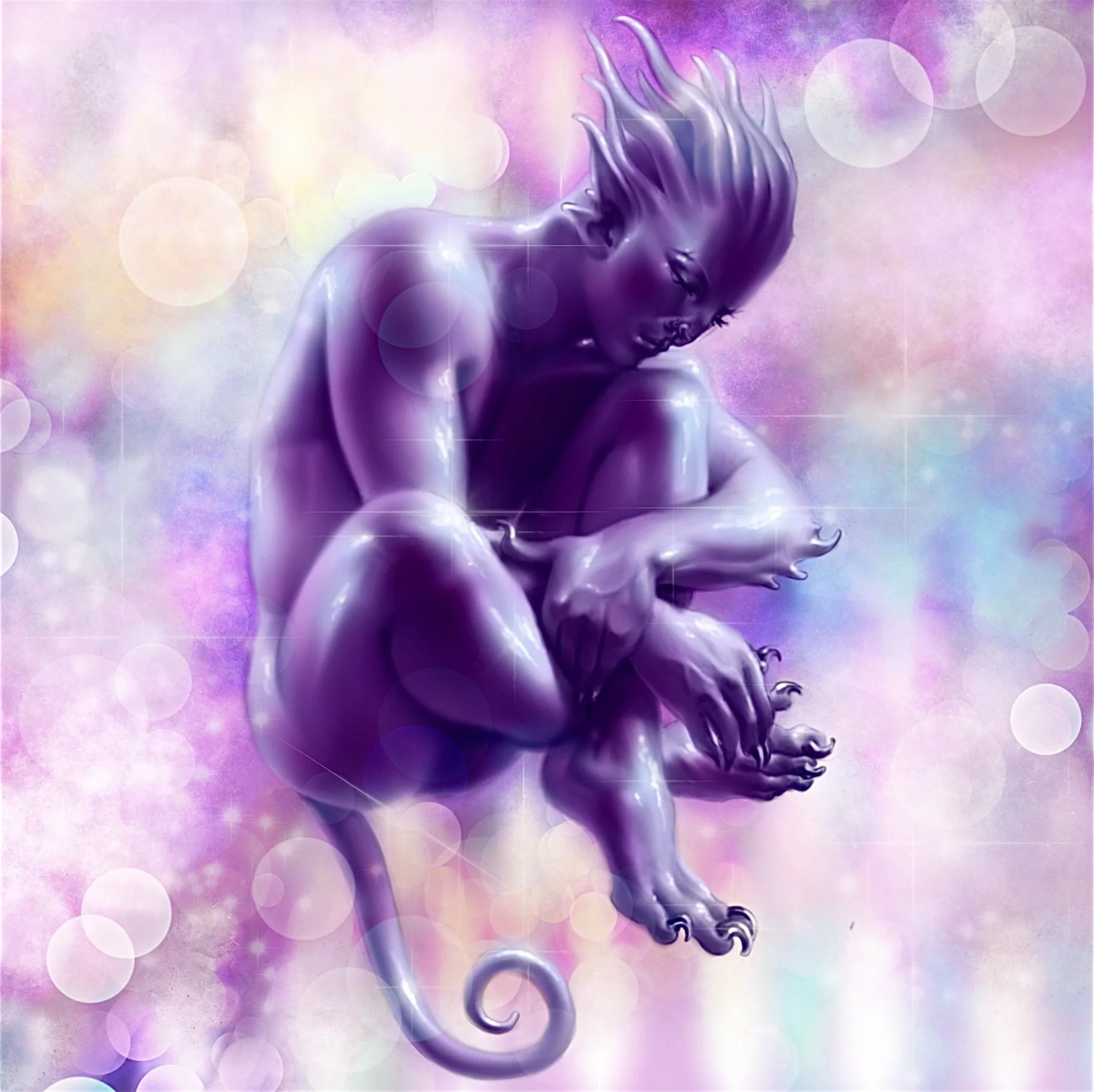 Purple Sparkle Demon