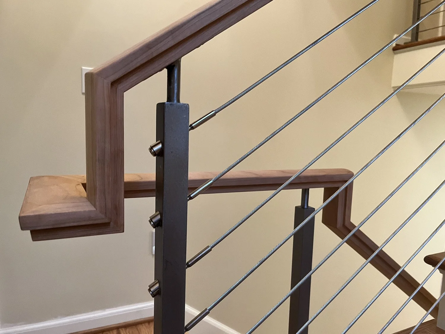 modern hand rail design and build