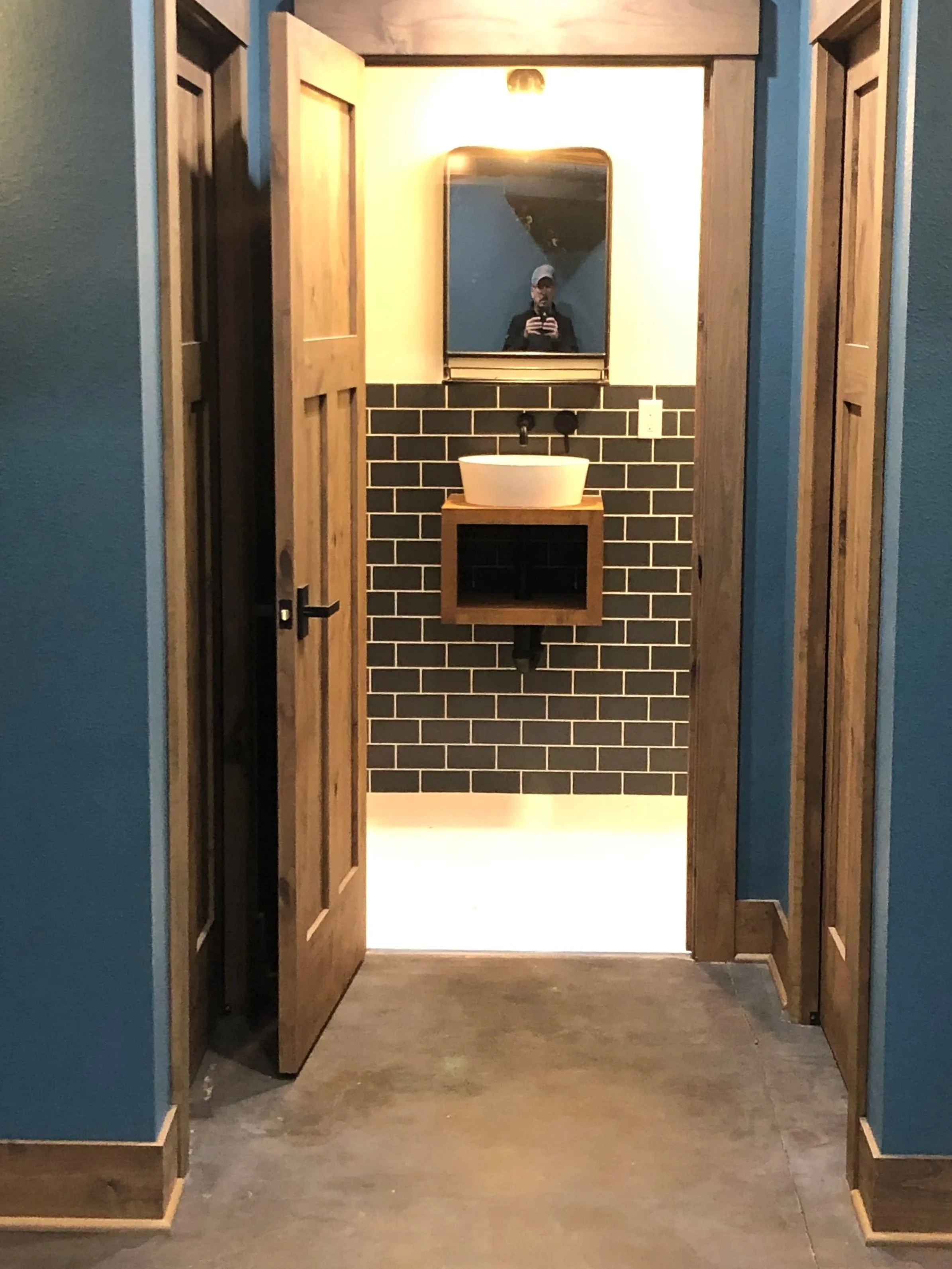 new tile in bathroom