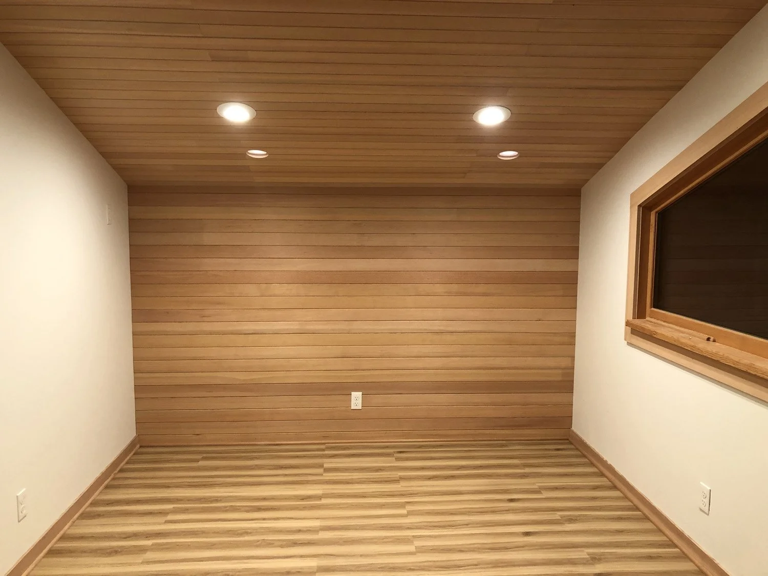 custom wood work floor to ceiling