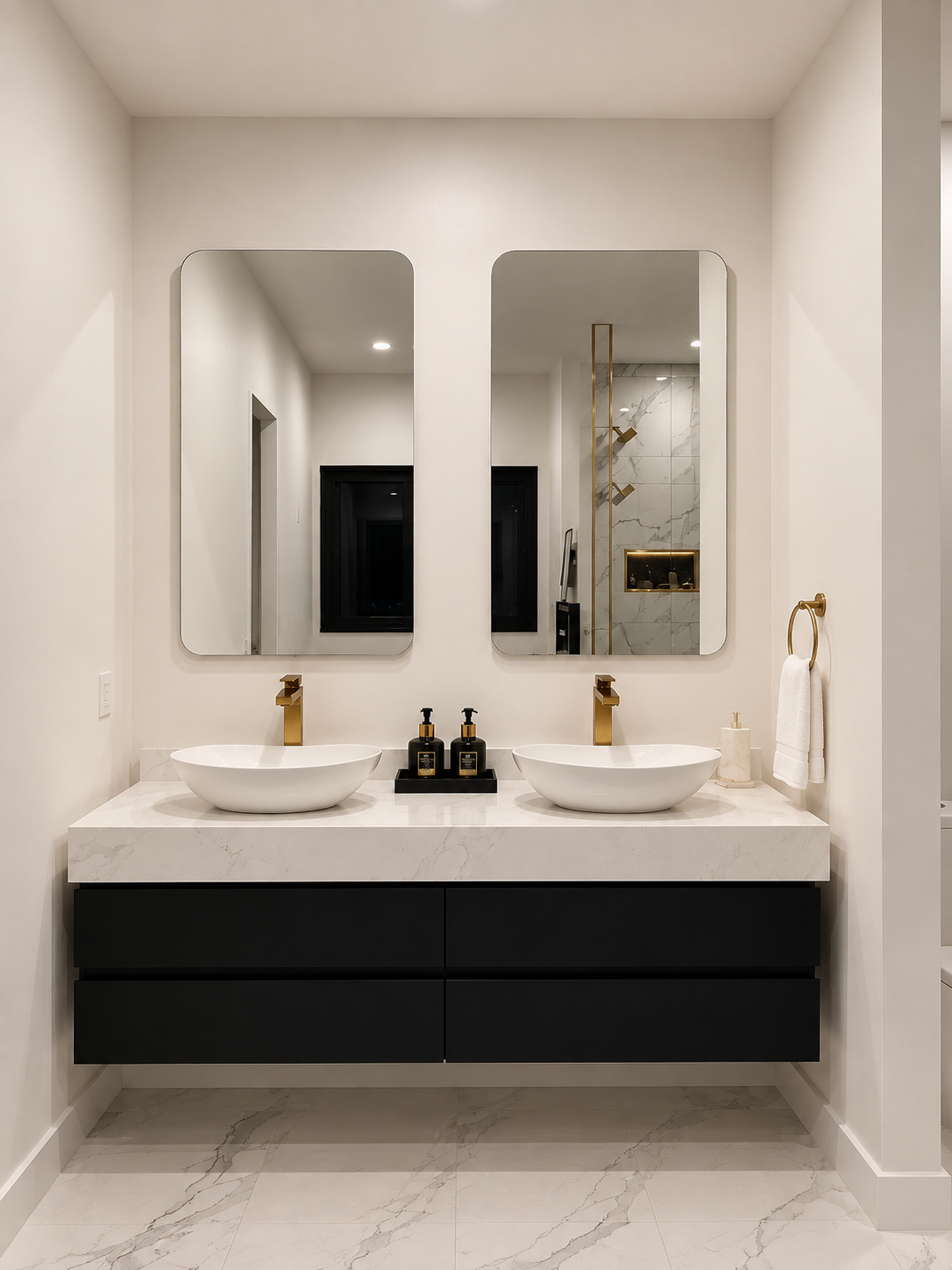 Master Bathroom Vanity Area Design (After)
