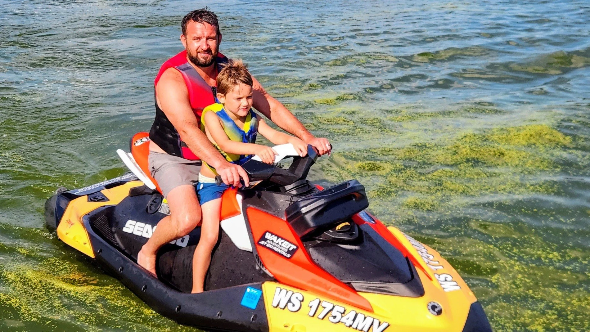 Our first repeat customer! Thanks so much for renting with us Paul! #wakeit #jetski #Chetek