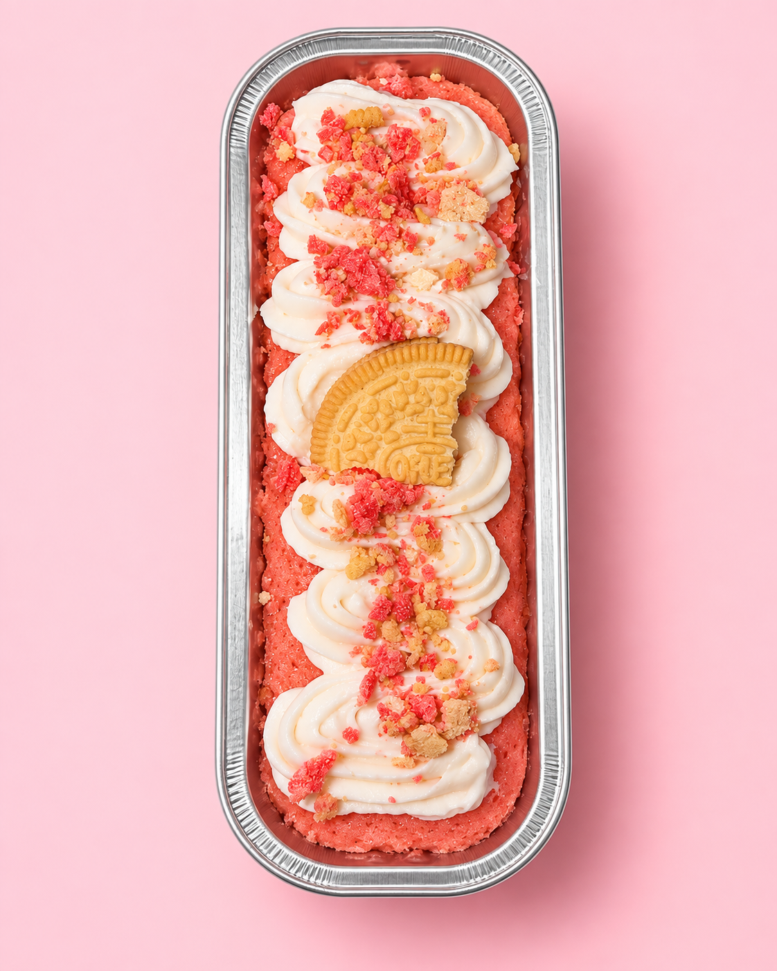 Strawberry Crunch Mini Cake Loaf