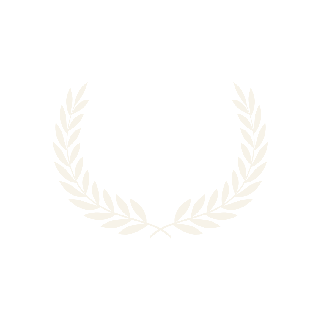 Black background with white laurel wreath and white text reading 'Off Broadway 59E59 Theatres'.