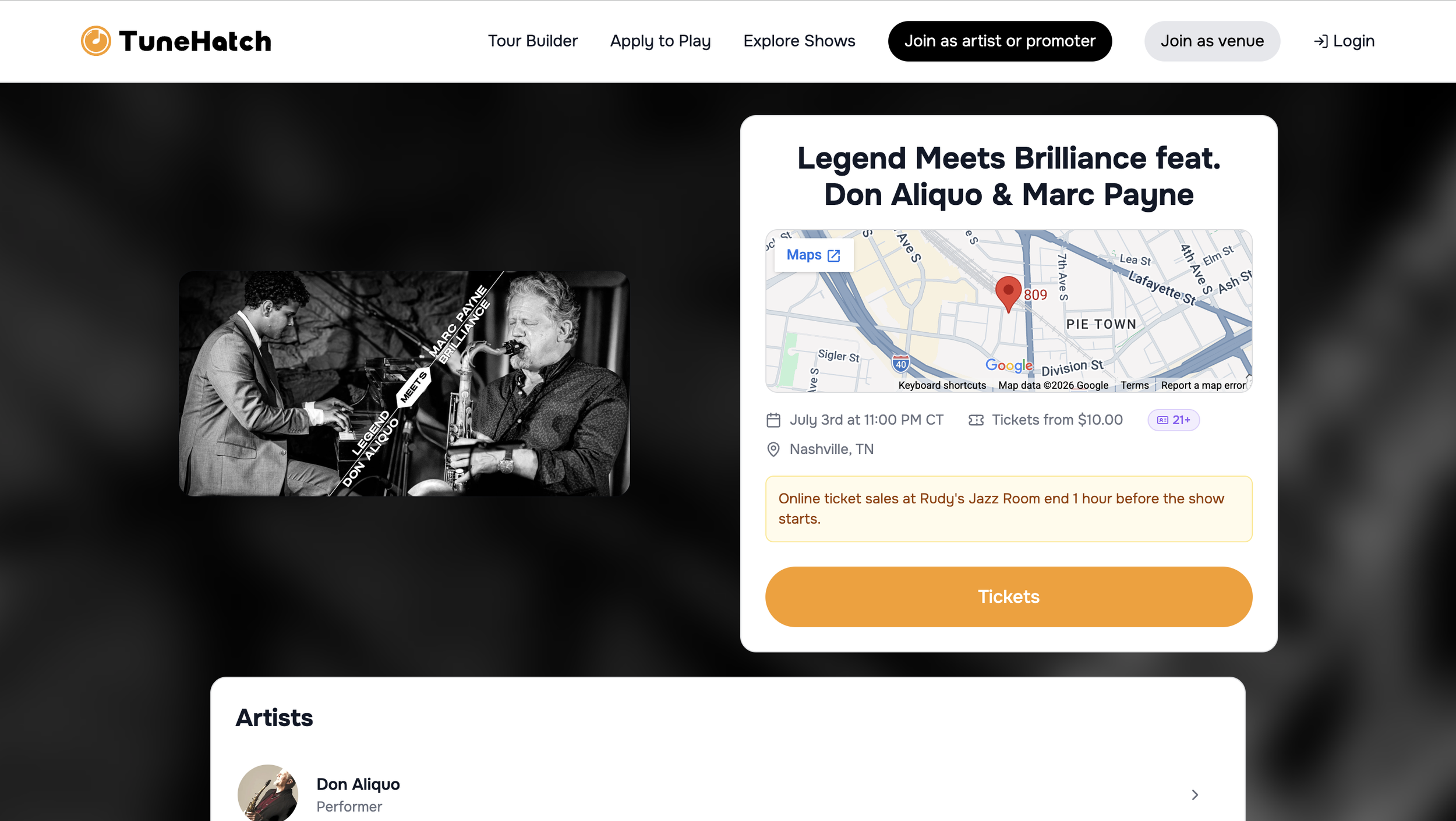 Legend meets Brilliance Jazz Series