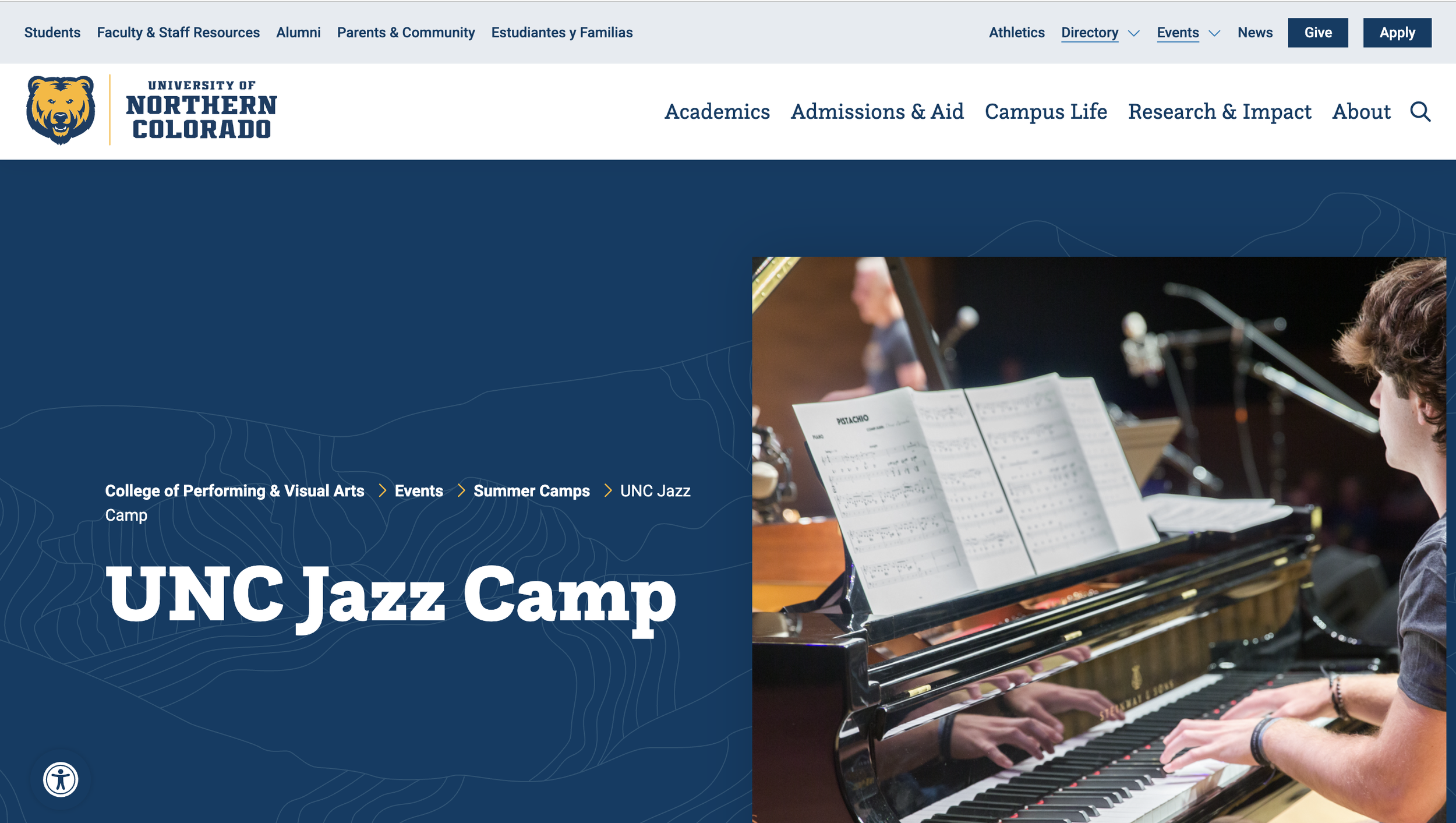 University of Northern Colorado Jazz Camp