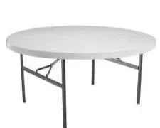 4' Round Table seats 4-6 people
             $9.00 Each