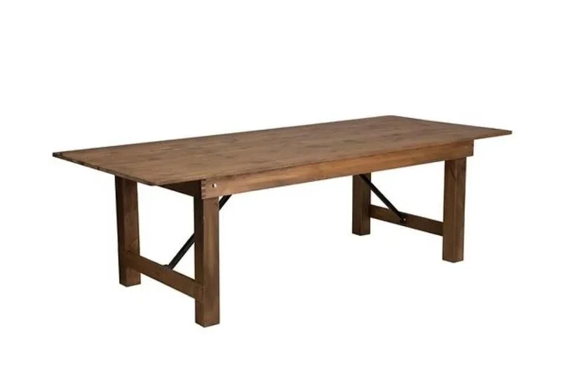Fruit Wood Farm Table
8' L × 40" W × 30" H
Seats 8 people
    $95.00 Each