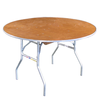 4' Round Wood Table
seats 4-6 people 
               $10 Each