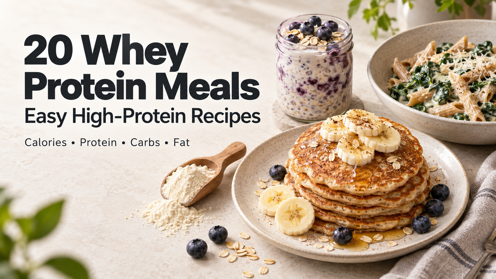 20 Whey Protein Meals: Easy High-Protein Recipes