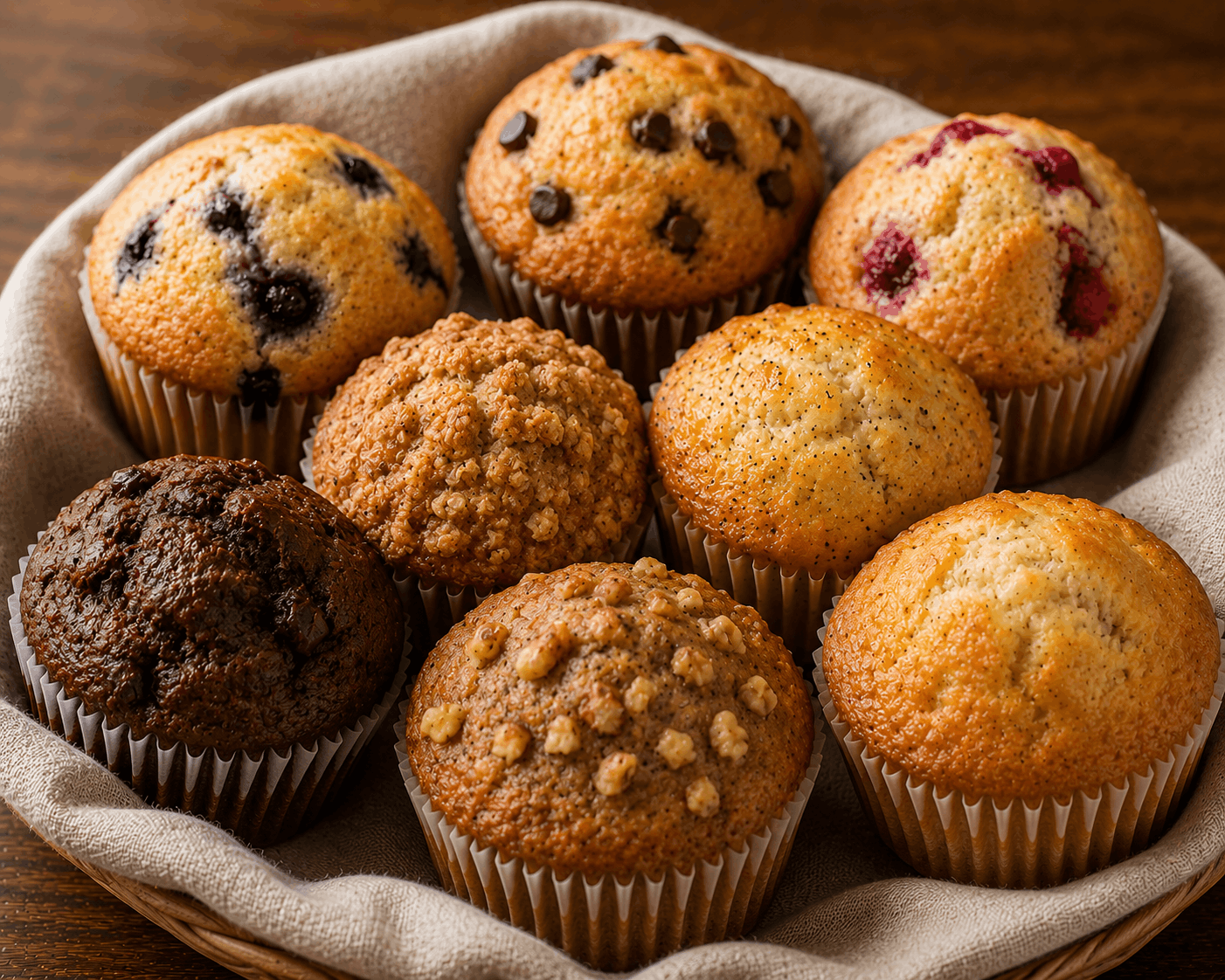 Homemade protein muffins served as a healthy high-protein breakfast or snack.