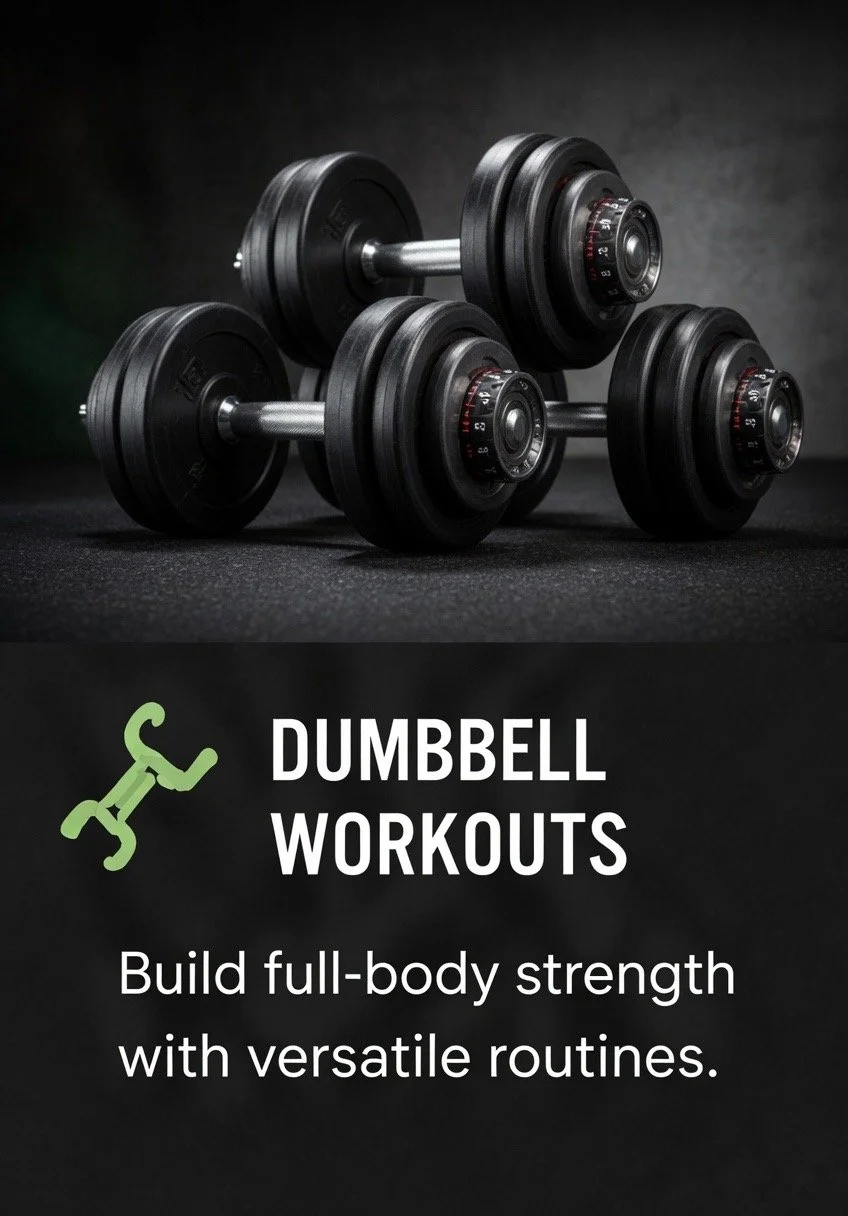 full body workouts with dumbbells, resistance bands and free weigh
