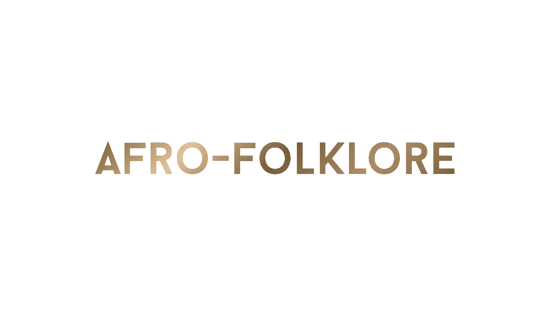 Texte indiquant 'Afro-Folklore' sur un fond beige.
