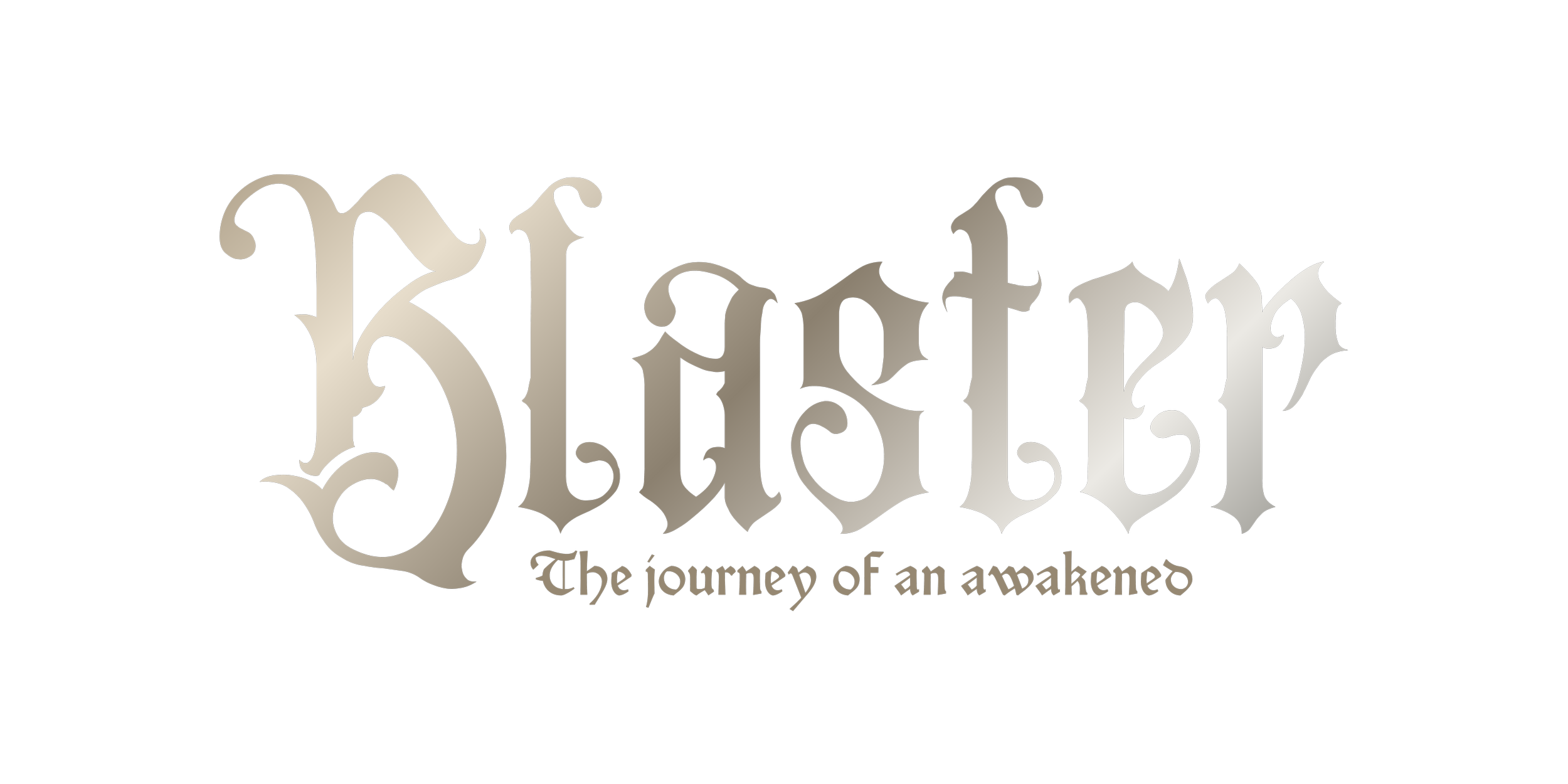Logo avec le mot 'Clout' écrit en style gothique, accompagné de la phrase 'The journey of an awakened' en dessous.