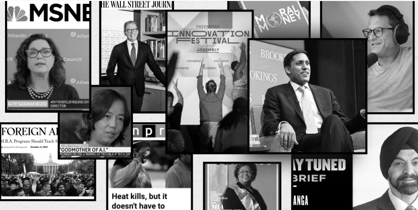 Collage of images from DEY. media placements