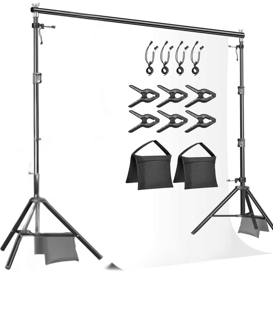 Rental: 8 ft. x 10ft Adjustable Backdrop Stand Background Support