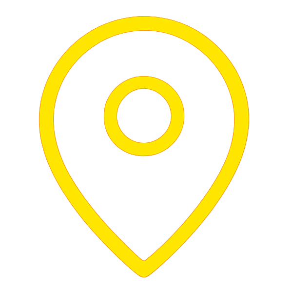 Yellow location marker icon on a black background.