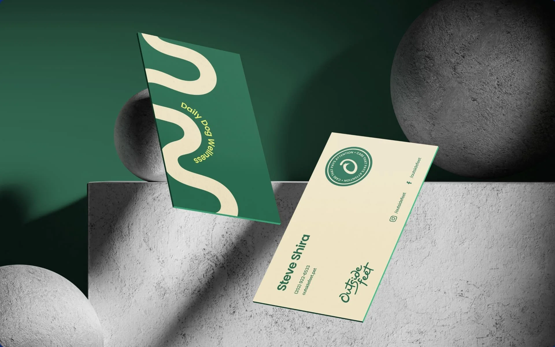 Brand identity design for Outside Feet by Mindsy Design