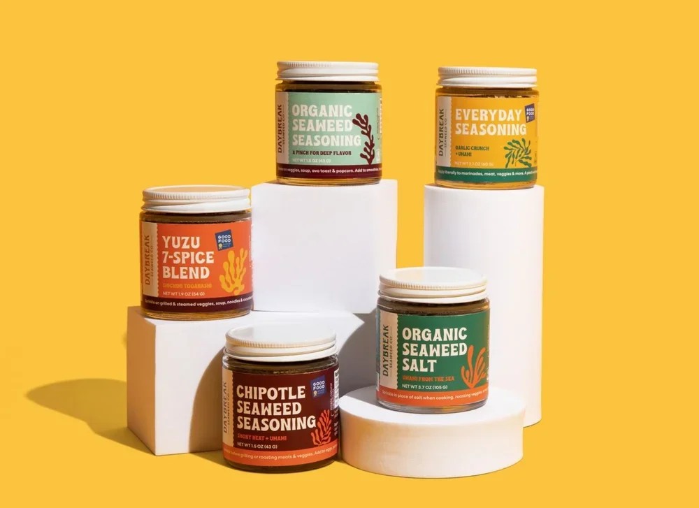Brand identity design for Daybreak Seaweed Co. by Mindsy Design