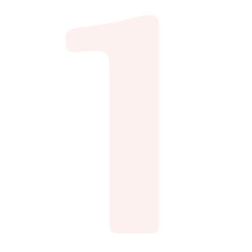 A black background with a large, white number 1.