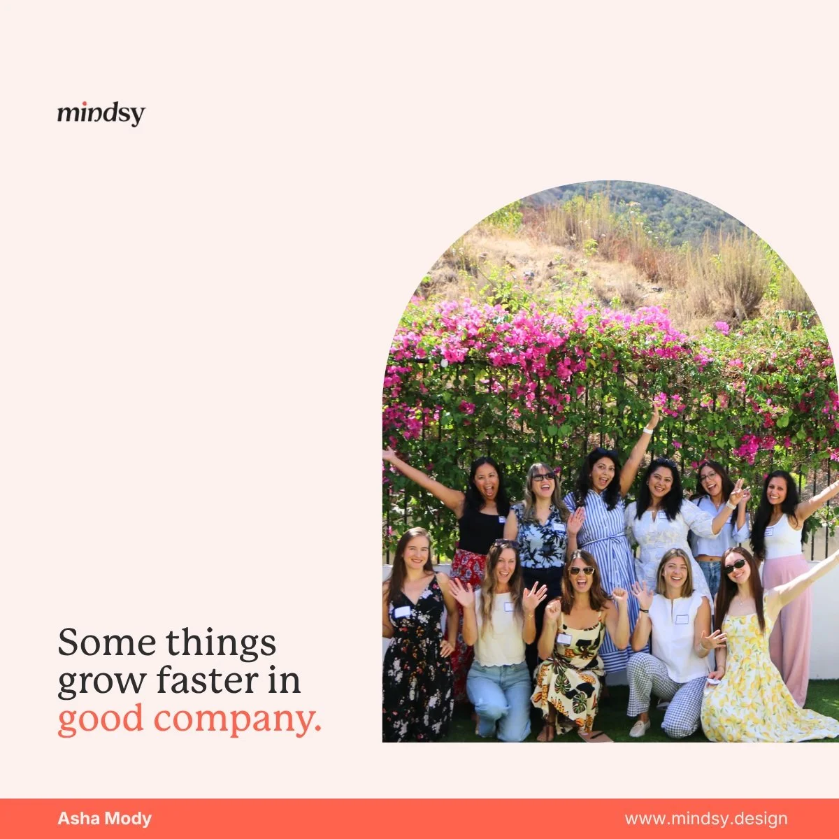 Some connections deserve more than a Wi-Fi signal.

So I opened my backyard for the first Mindful Mingle, a morning for women founders to slow down, be present and meet beyond the usual introductions.

We began with small, unexpected stoMindsyDesignr