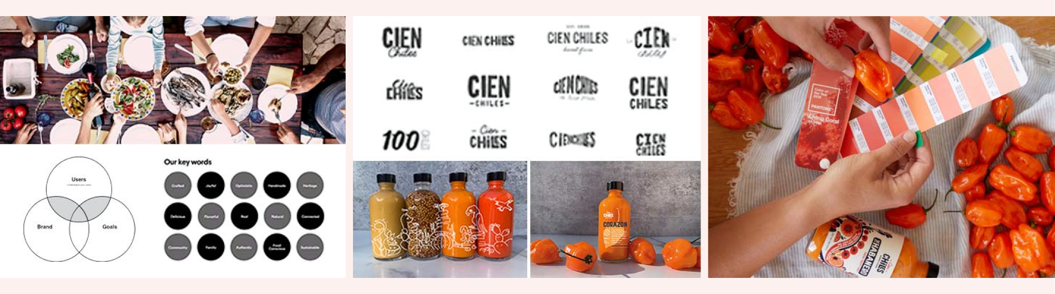 Brand identity design for Cien Chiles by Mindsy Design