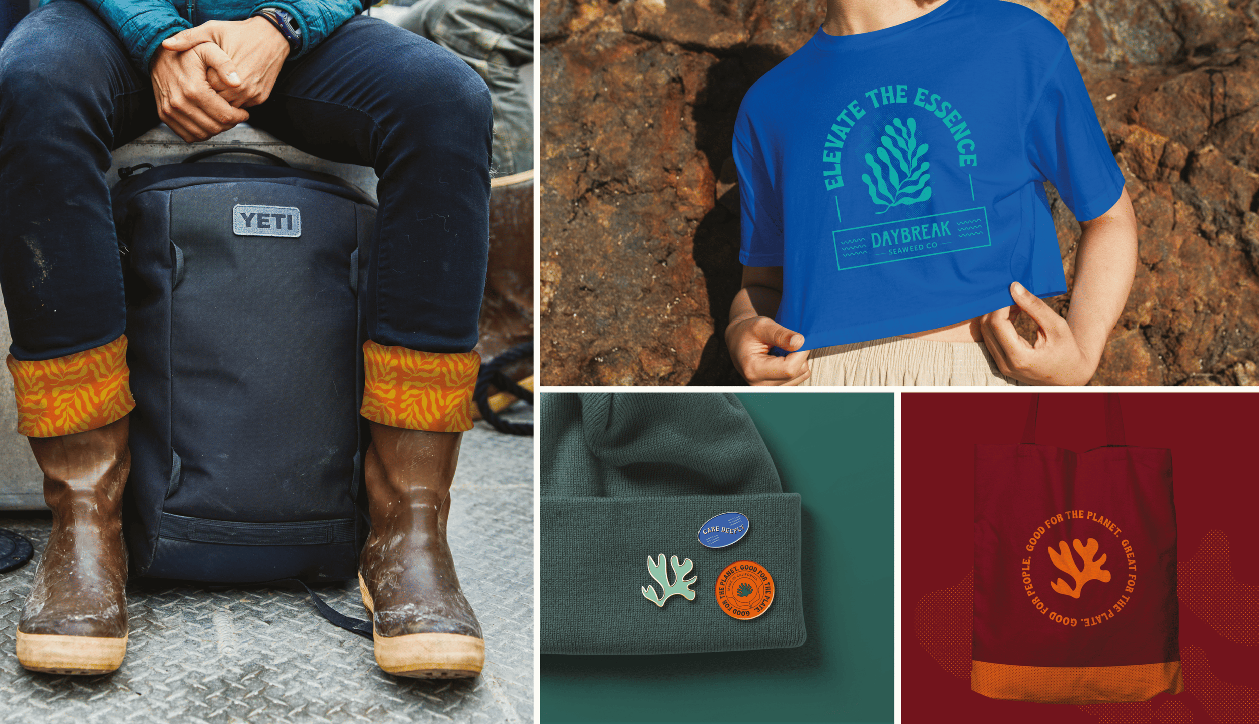Brand identity design for Daybreak Seaweed Co. by Mindsy Design