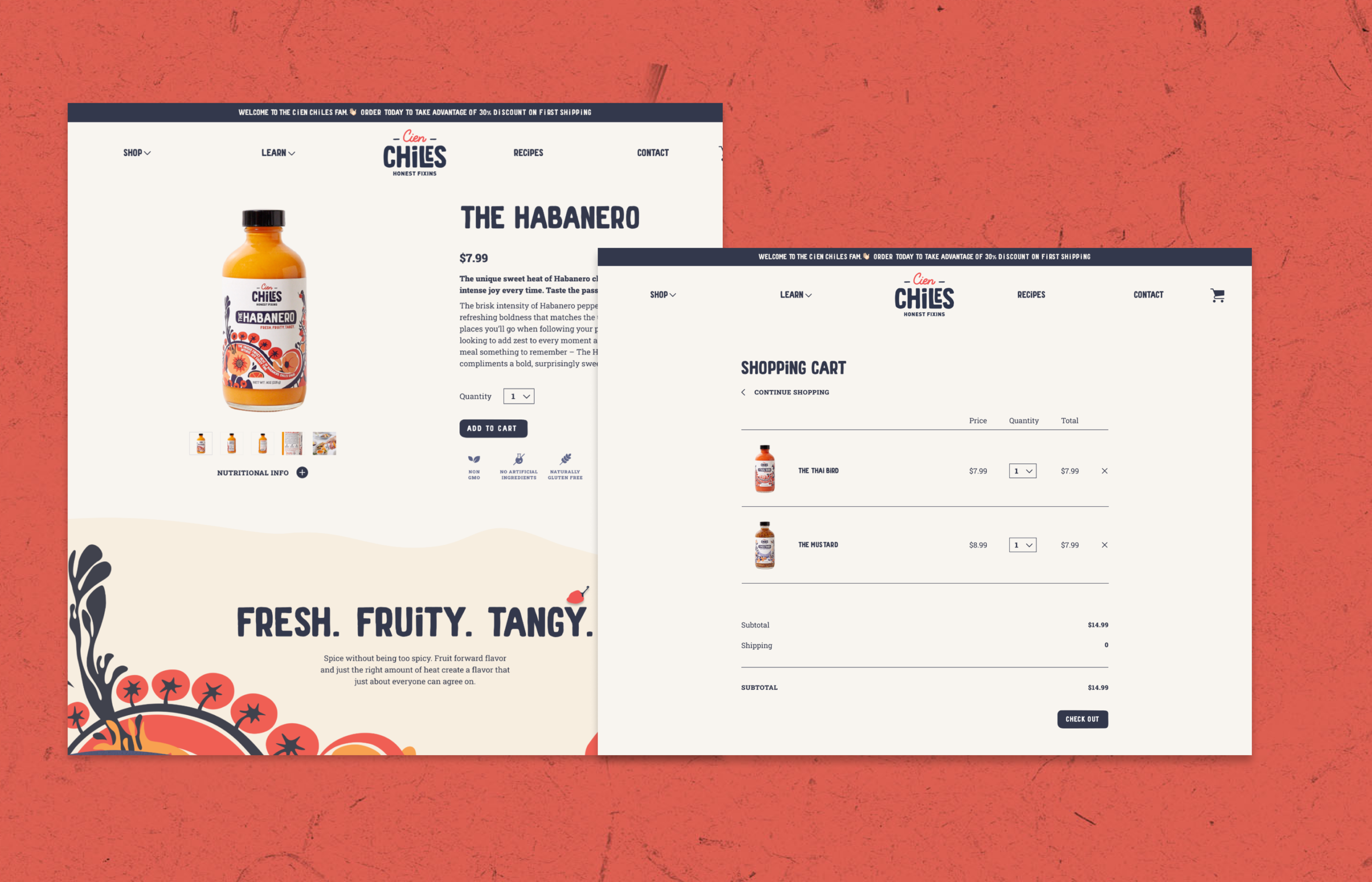 Brand identity design for Cien Chiles by Mindsy Design