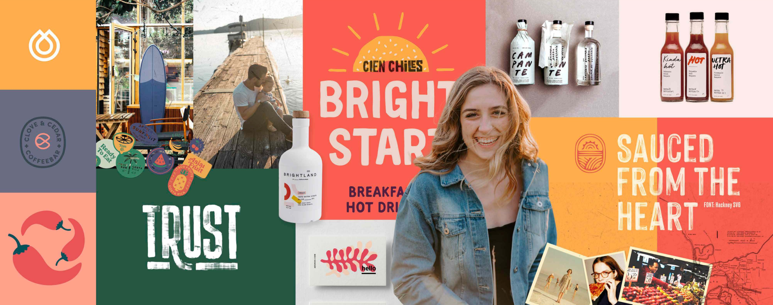 Brand identity design for Cien Chiles by Mindsy Design