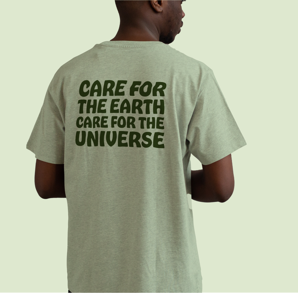 Dwarf Stars Chocolate branded apparel and promotional merchandise for a vegan chocolate brand identity.